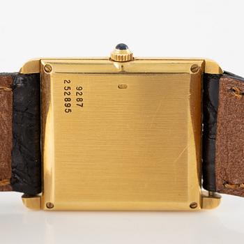 Piaget, "Tank", wristwatch, 23 x 29.5 mm.