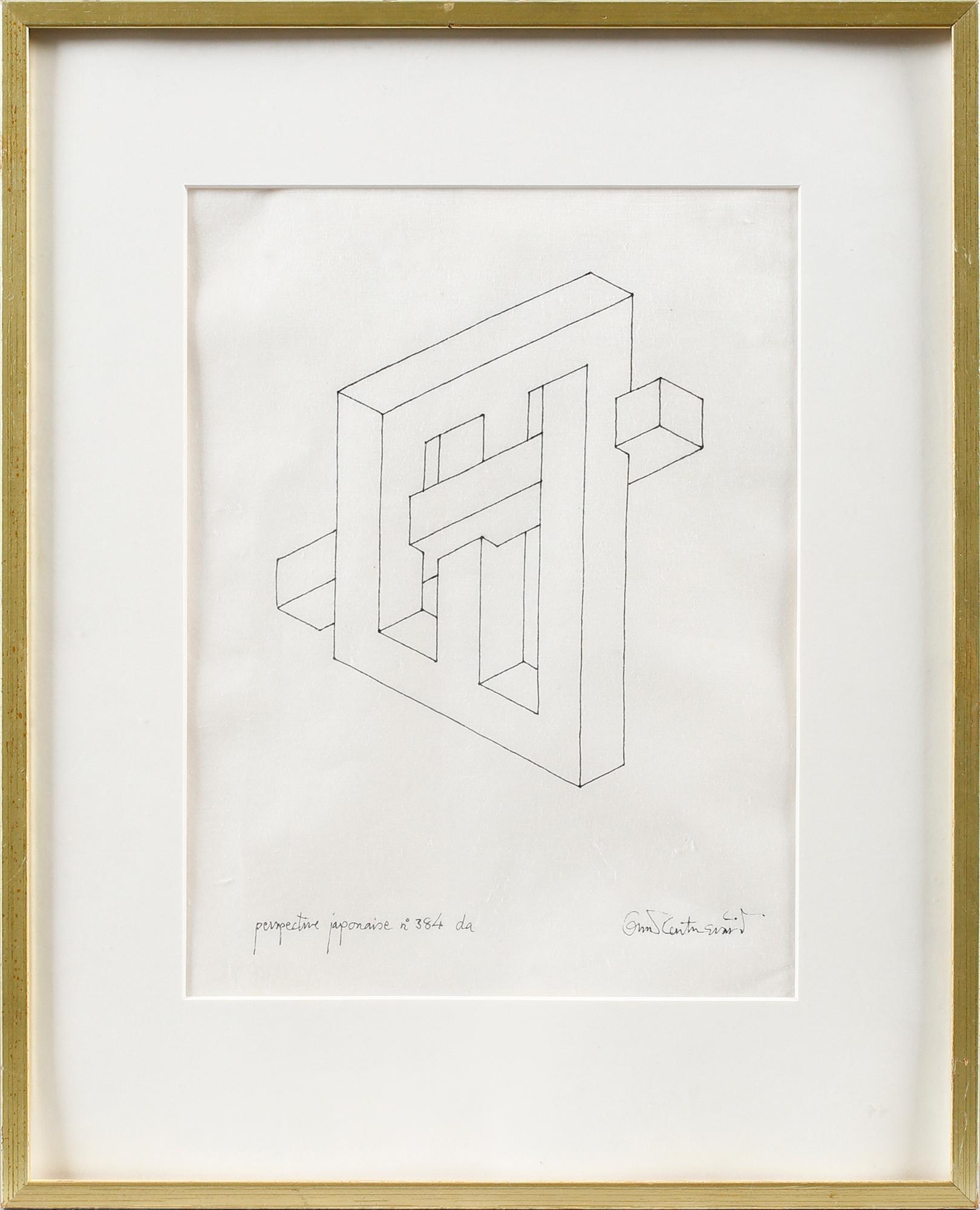 OSCAR REUTERSVÄRD, drawing, signed.