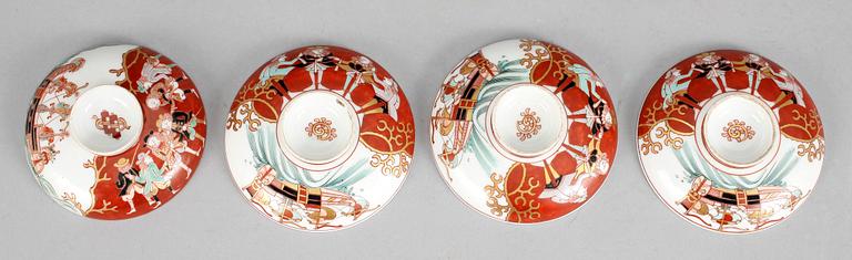 LOCK, 4 st, porslin, Japan, Meiji.