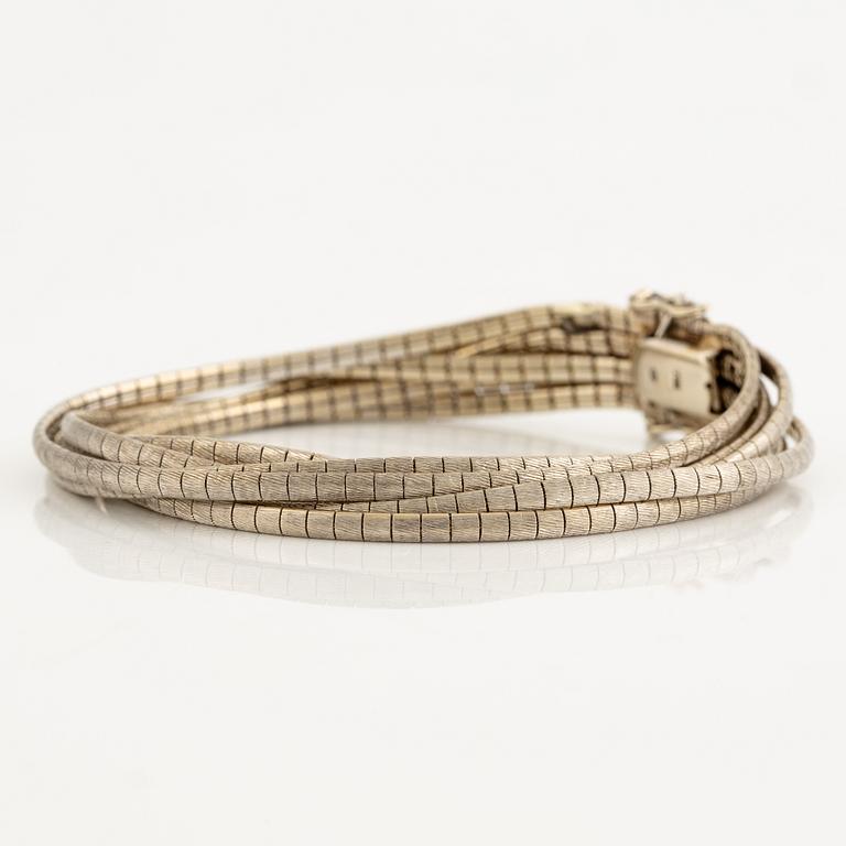 Bracelet 18K white gold.