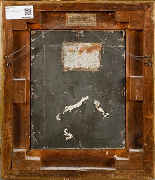 OKÄND KONSTNÄR, olja på pannå, England, 1800-tal.