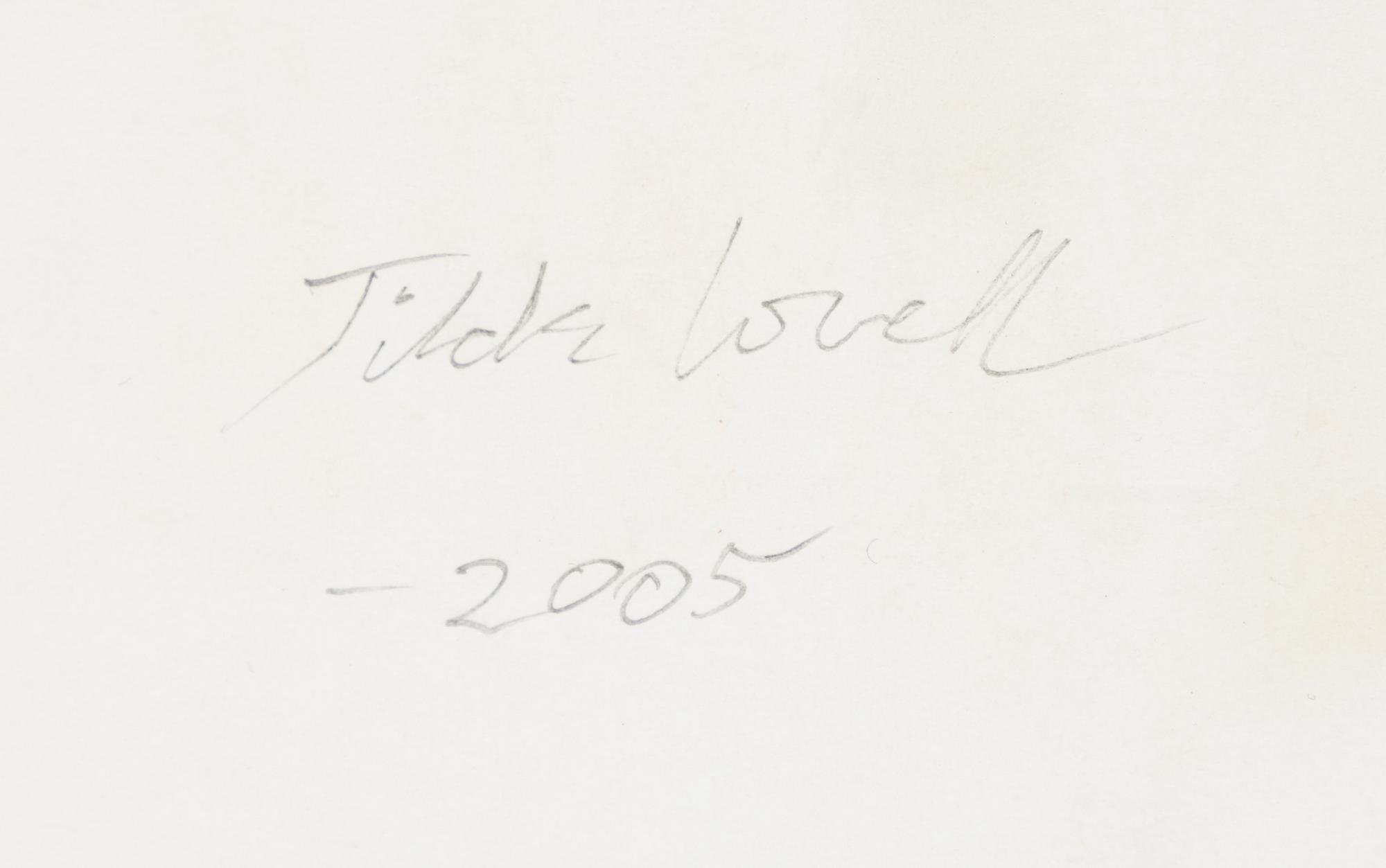 Tilda Lovell, pencil drawing.
