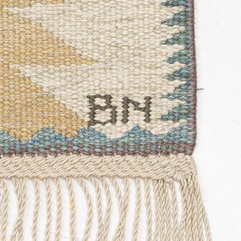 Barbro Nilsson, a 'Tånga ljus' carpet, tapestry weave, c. 319 x 238 cm, signed AB MMF BN.
