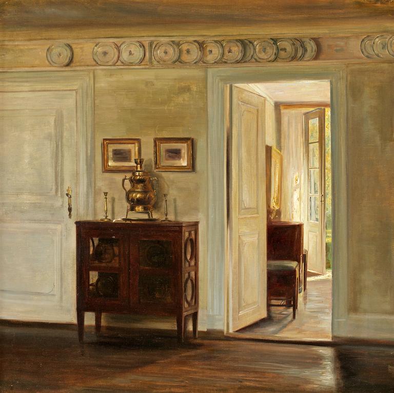 Carl Holsoe, Salongsinteriör.