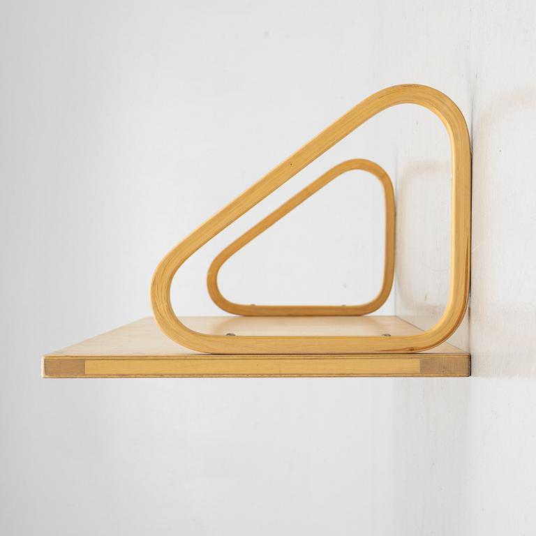 Alvar Aalto, a wall shelf, model 112A, Artek, Finland.