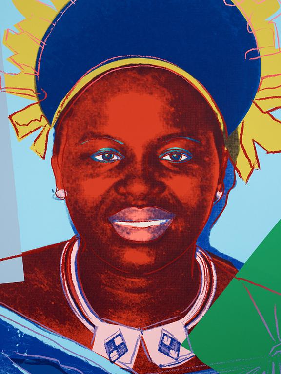 Andy Warhol, "Queen Ntombi Twala of Swaziland" from  "Reigning Queens".