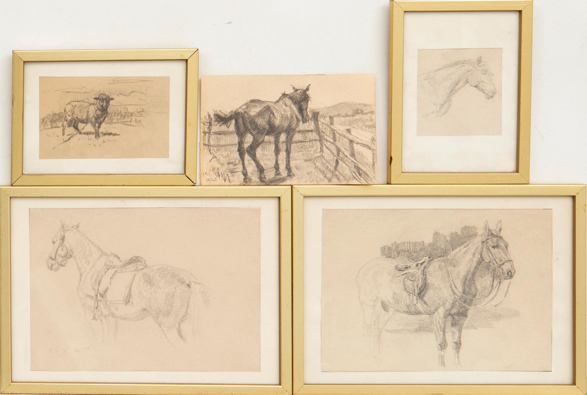 Hjalmar Asp, Animal Studies 5 pcs.