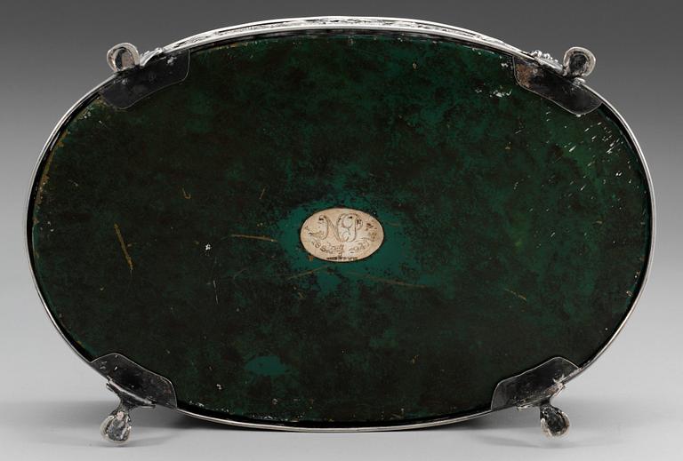 JARDINIERE, silver. Tyskland omkr 1900. Empirestil.