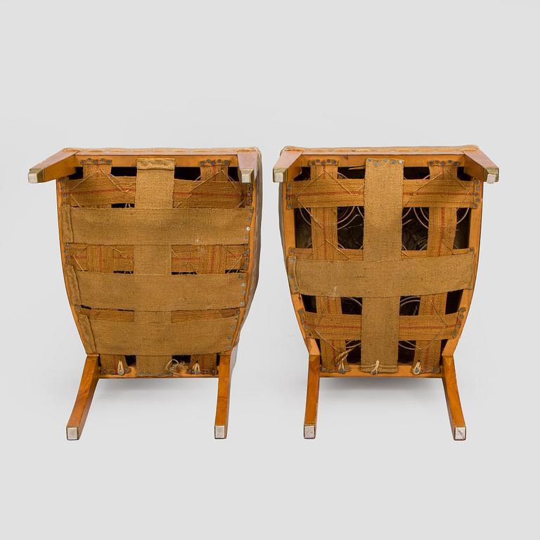 Adolf Koskinen, table and 4 chairs, for Elias Hollo Puunjalostustehdas, 1910s/1920s.
