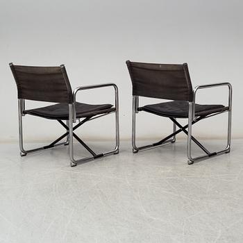 A pair of easy chairs by Börge Lindau & Bo Lindekrantz, Lammhults.
