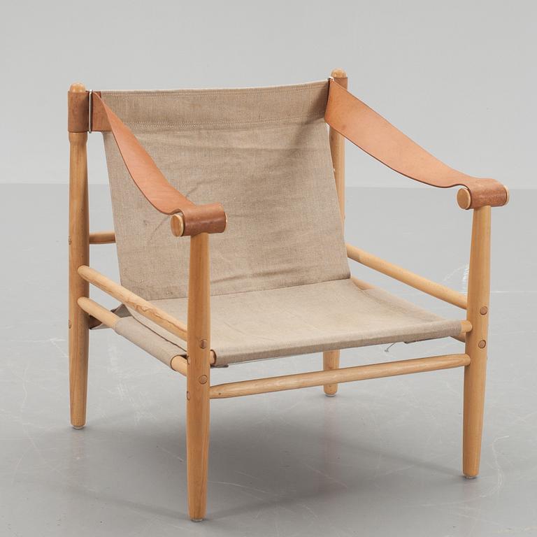 FÅTÖLJ, safarimodell, 1970-tal.