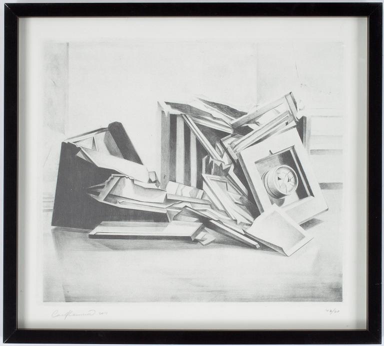 CARL HAMMOUD, tryck, signerat och daterat 2011, numr 47/60.