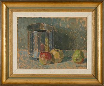 ALBERT SJÖSTRÖM, olja på pannå, sign och dat 1957.