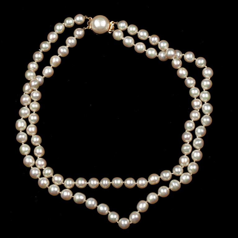 COLLIER, bijouxpärlor, troligen Christian Dior, omkring 1900-talets mitt/andra hälft.