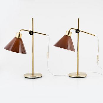 A pair of model 6411 table lights, Falkenbergs Belysning.