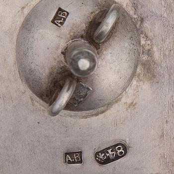 HEDERSMÄRKE, Kejsar Nikolajs militärakademi, silver, stämplad AB, 84, S:t Petersburg.