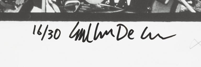 Carl Johan De Geer, photo, signed 16/30.