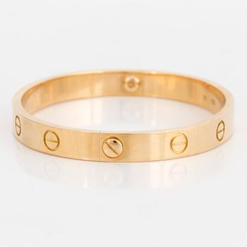 A Cartier 'LOVE' bracelet in 18K gold.