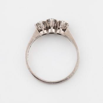 A brilliant cut diamond ring by Gelander-Bergdahl, Göteborg, 1956.