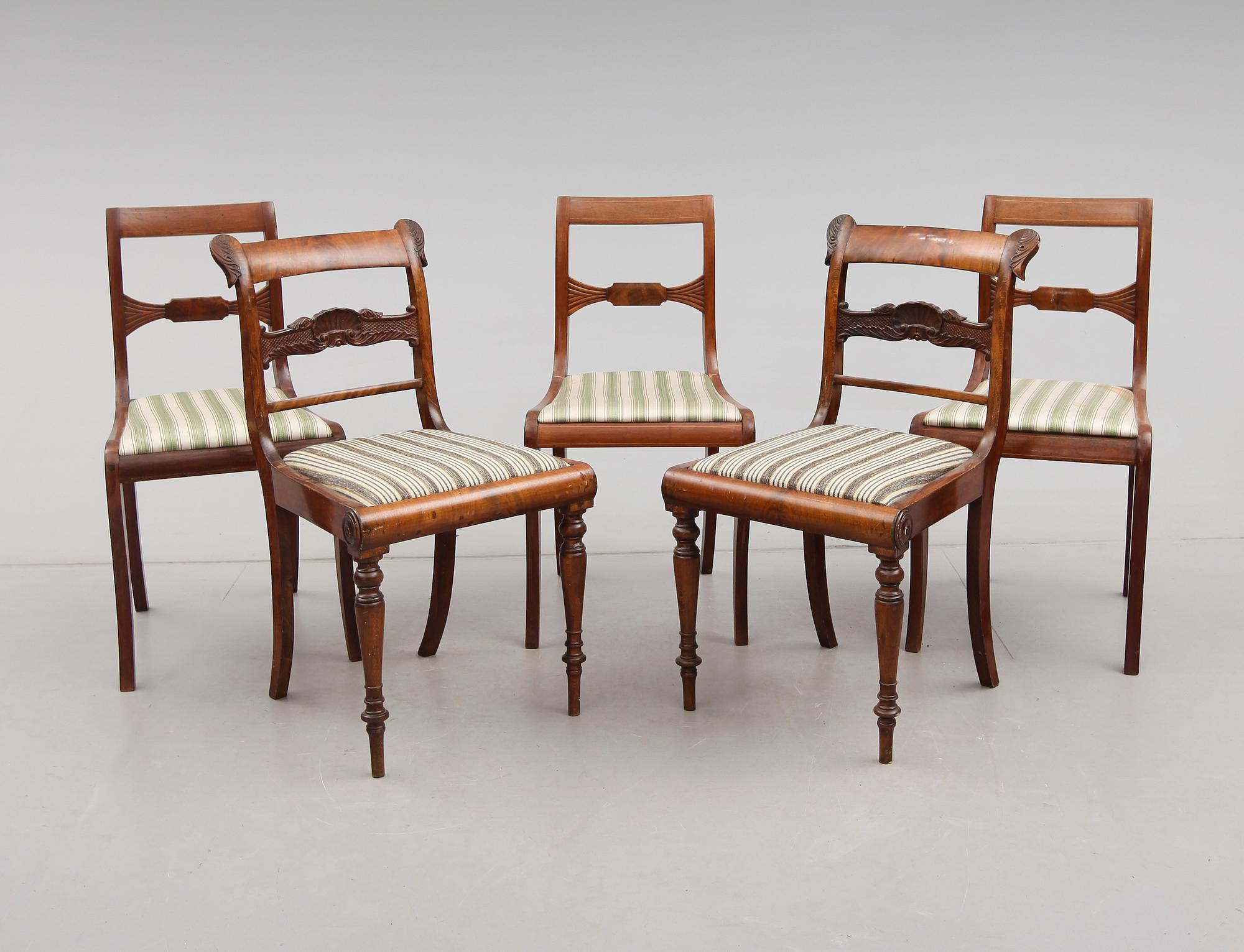 STOLAR, 5 st (3+2), senempire, 1800-talets mitt.