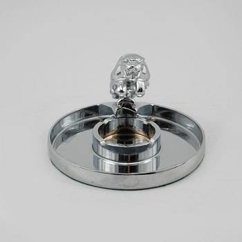 ASKKOPP, blankkromad metall, Jaguar, 1900-talets andra hälft.