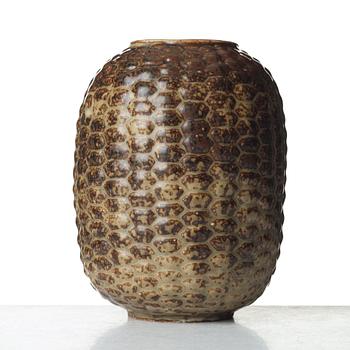 Axel Salto, a "Sung glaze budding style" stoneware vase, Royal Copenhagen, Denmark 1956.