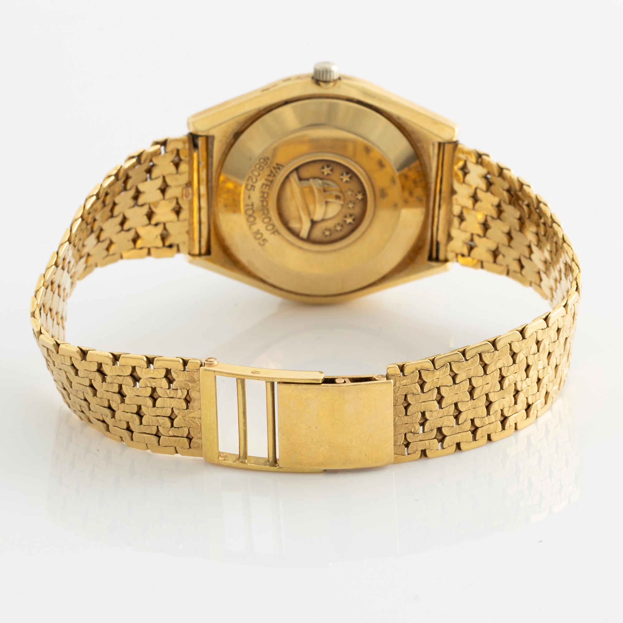 Omega, Constellation, "Pie-Pan OM Dial", armbandsur, 34 mm.