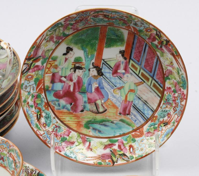 PARTI KOPPAR SAMT FAT, 8 st, Kina, 1800-tal.