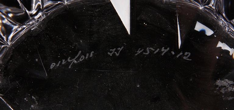 SKÅLAR, glas, 3 st, bla Orrefors, 1900-tal.
