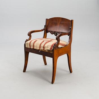 A RUSSIAN CHAIR FROM THE WINTER PALACE, 1820-30s.