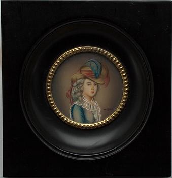 MINIATYRER, 7 st, sekelskiftet 1800/1900.