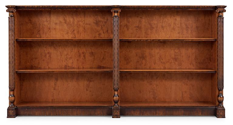 An Axel-Einar Hjorth stained birch bookshelf 'Library' by NK ca 1928.