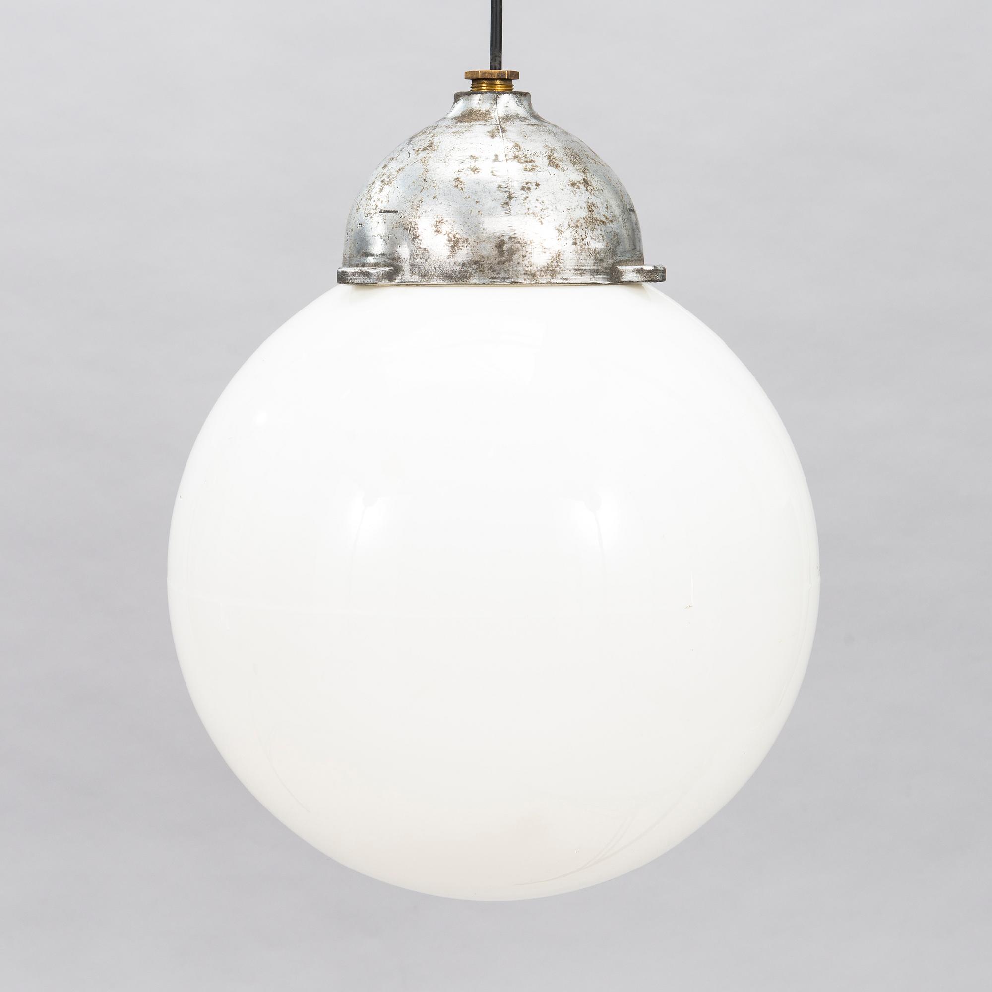 A pair of mid-20th century ceiling lamp model 2521 for Idman, Finland.
