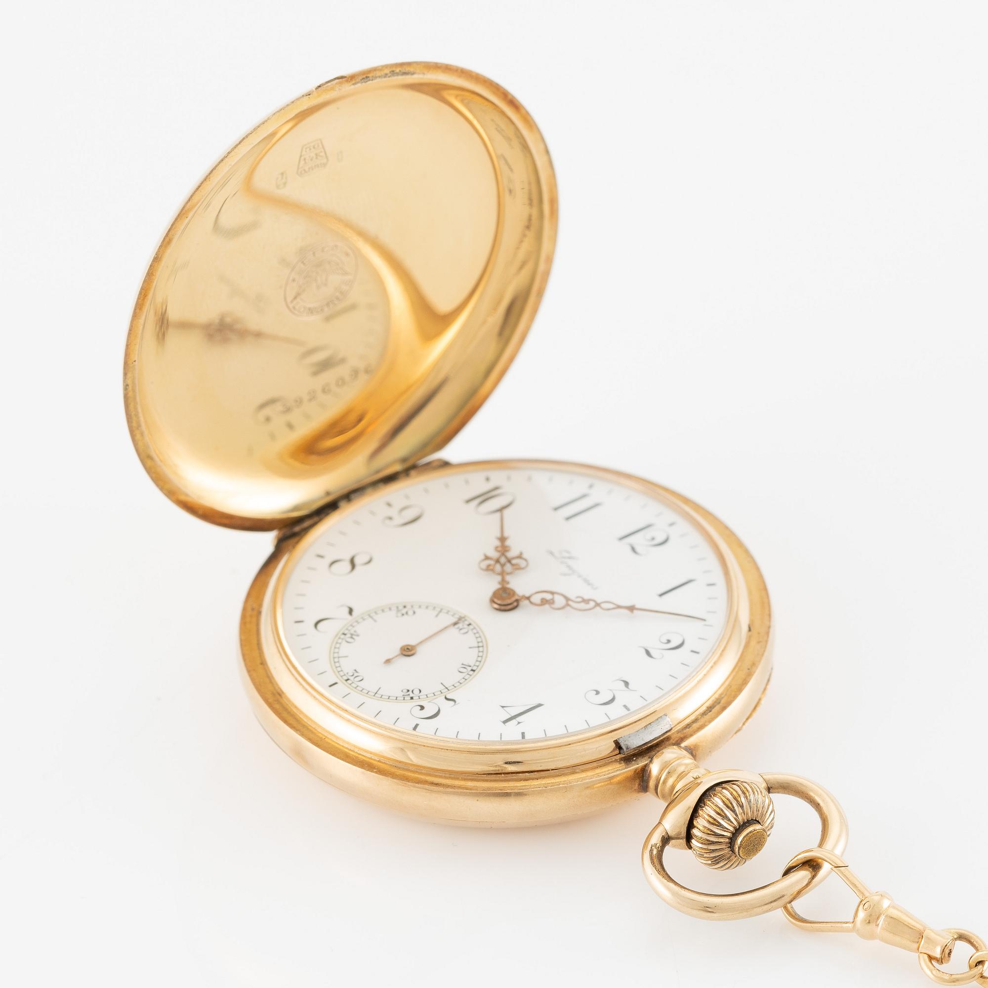 Longines, fickur, savonett, 49 mm.