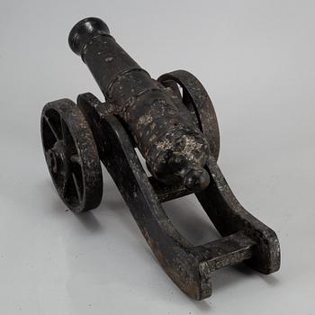 A Swedish cast iron cannon , Stafsjö bruk, 20th century.