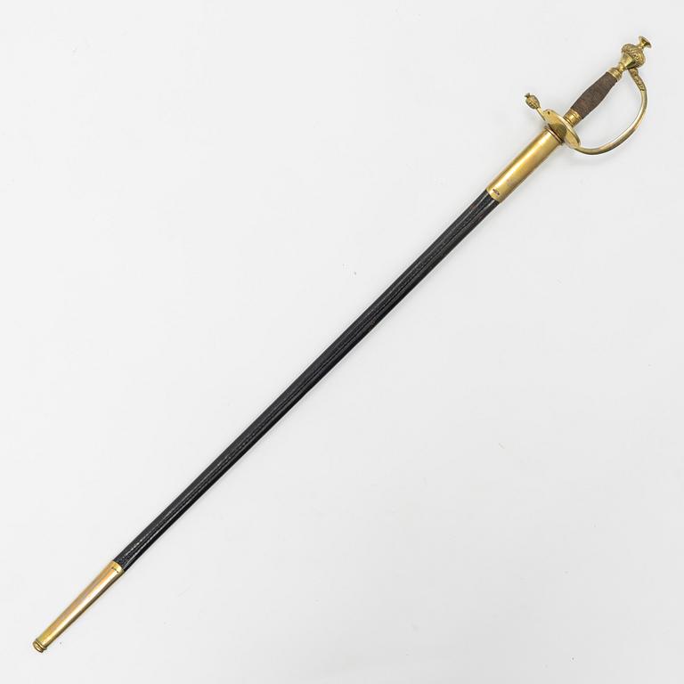 A German small sword by Hörster Solingen, from around the year 1900, with scabbard.