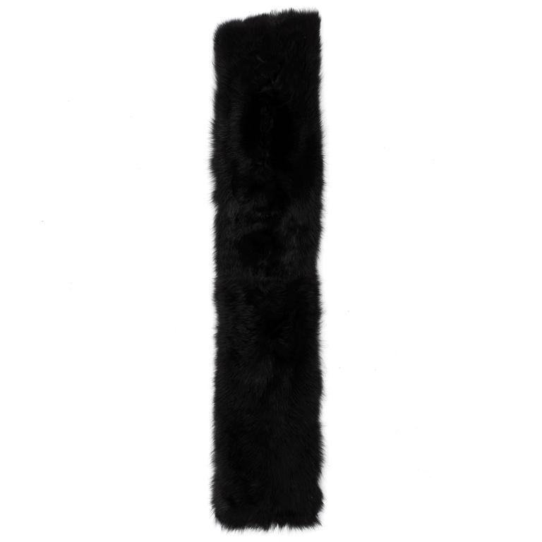RALPH LAUREN, a black fur shawl.