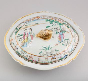 TERRIN, porslin, Kina, 1800-talets mitt.
