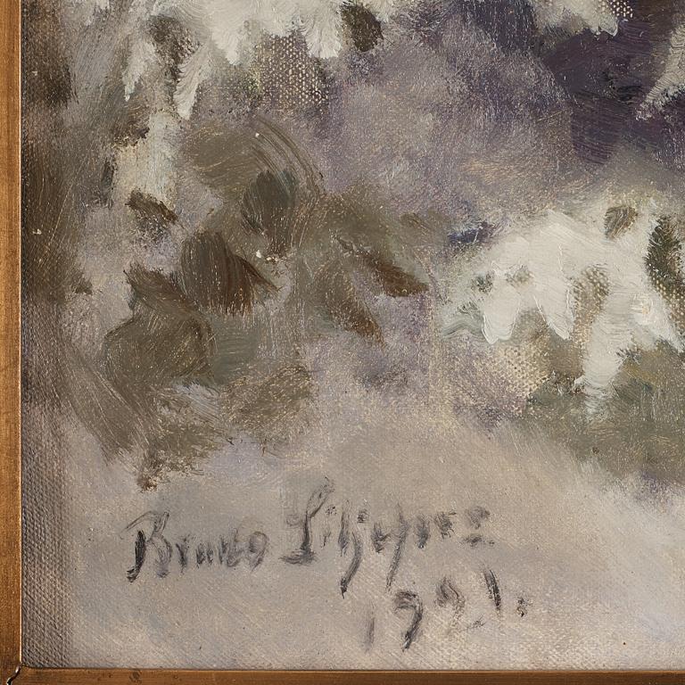 BRUNO LILJEFORS, oil on canvas, signed Bruno Liljefors and dated 1921.