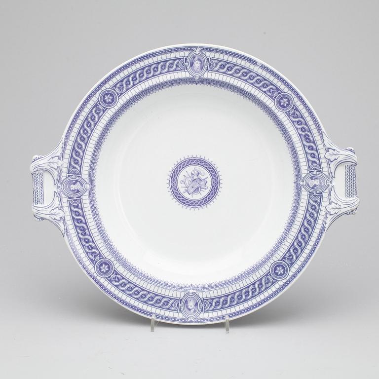PARTI PORSLIN, 3 delar, bla meissen, 1900-tal.