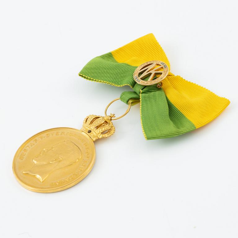 Swedish gold medal, Royal Patriotic Society, 1961.