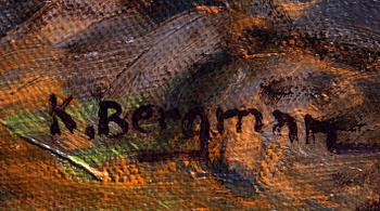 KARL BERGMAN, olja på duk, sign.