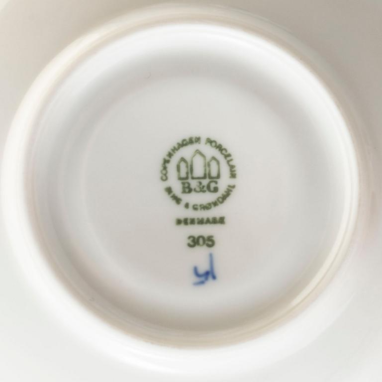 SERVIS, 30 delar, porslin, "Musselmalet", Bing & Gröndahl, Köpenhamn, Danmark.