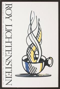 Roy Lichtenstein · ROY LICHTENSTEIN, efter, utställningsaffisch, Sixty-Five Thompson Street, 1989.