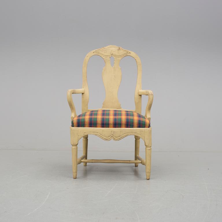 KARMSTOL, rokoko, 1700-talets andra hälft.