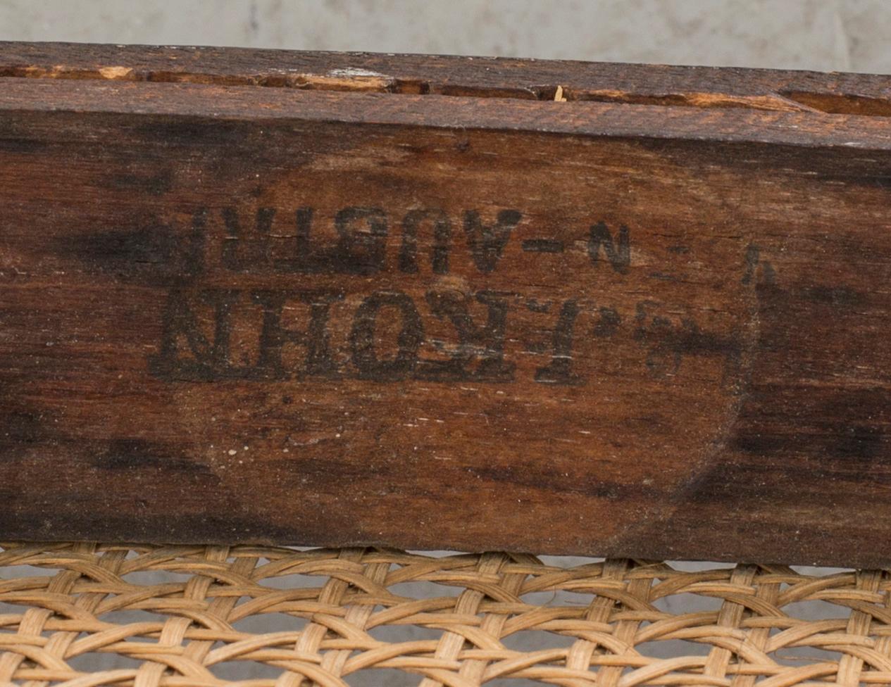 A JOSEF KOHN BENTWOOD SOFA CA 1900.