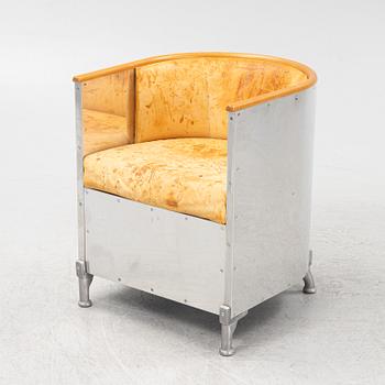 Mats Theselius, fåtölj, "Aluminium", Källemo efter 1990.