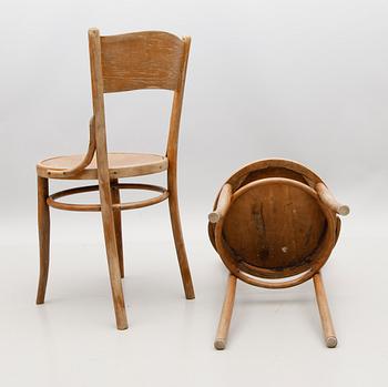 STOLAR, 1 par, Thonetmodell, Jacob & Josef Kohn, Wien, 1900-talets början.