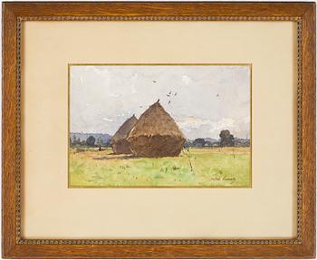 Paul Lecomte · PAUL LECOMTE, akvarell, signerad.