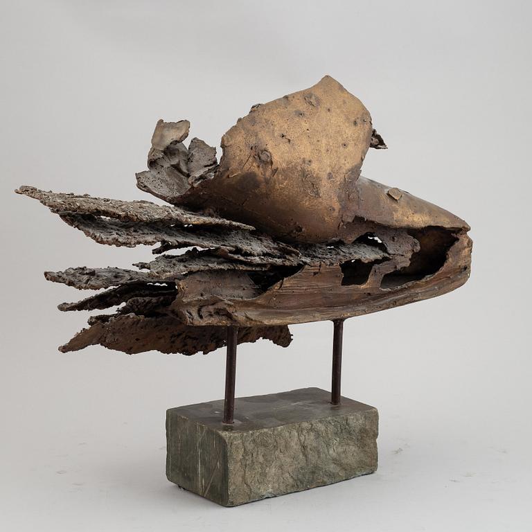 Giorgio de Giorgi, sculpture. Signed with initial. Total height 45 cm. Length 58 cm.